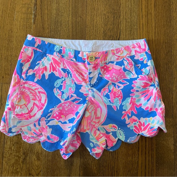 Lilly Pulitzer Pants - Lilly Pulitzer 5” Buttercup Bay Dreamin Stretch Shorts, Size 2